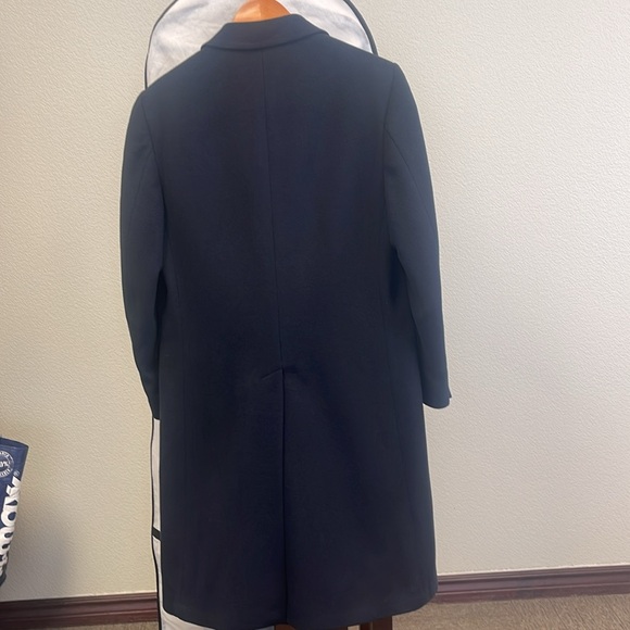 Men's Mongolian Cashmere Long Coat (approx size 40) in Navy/black - Picture 5 of 10